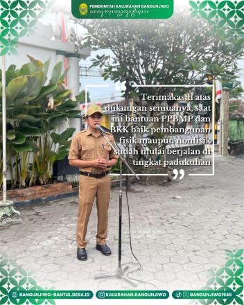 Apel pamong kalurahan Senin 11 Agustus 2025